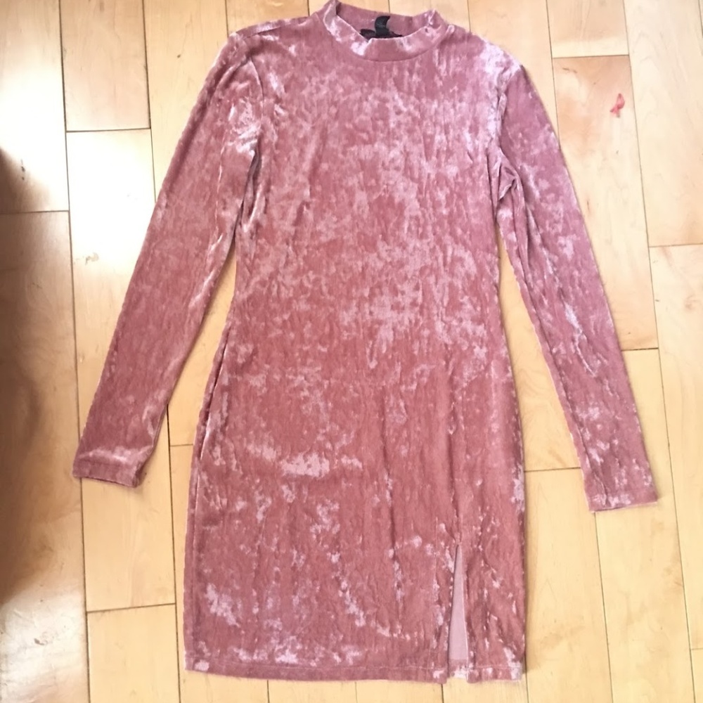 Tight Pink Velvet Dress